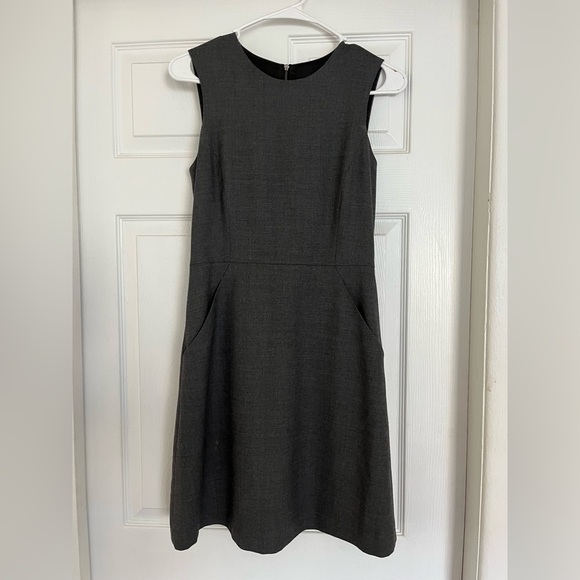 Theory Colette Bristol Wool Blend Stretch Sheath Front Pocket Dress Size 2 - Picture 4 of 11